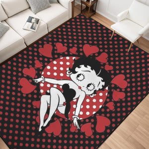 Tappeto Betty Boop, grande decorazione per la casa, regalo per lei