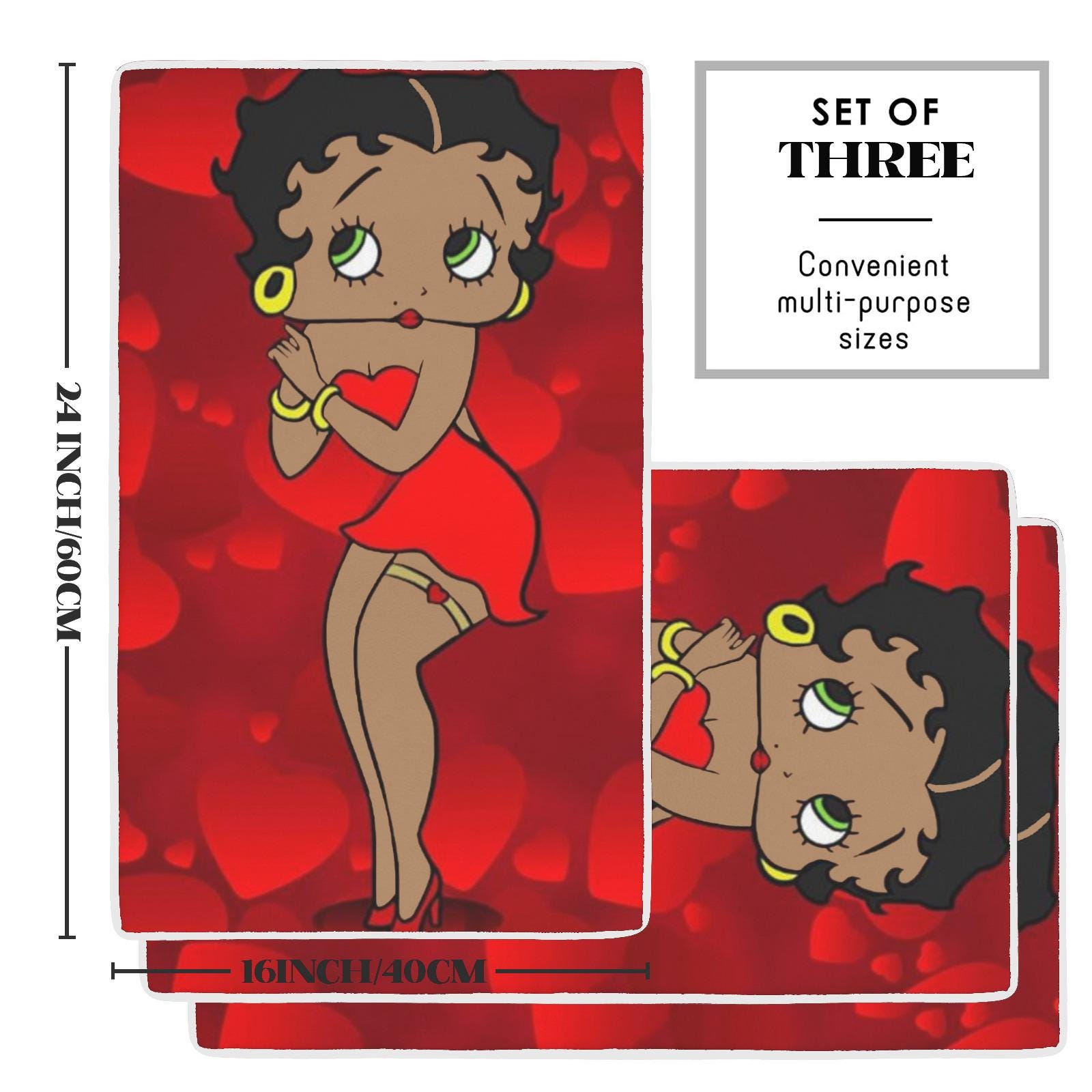 Retro Black Betty Boop Doormat | Non-slip Indoor Outdoor Mat