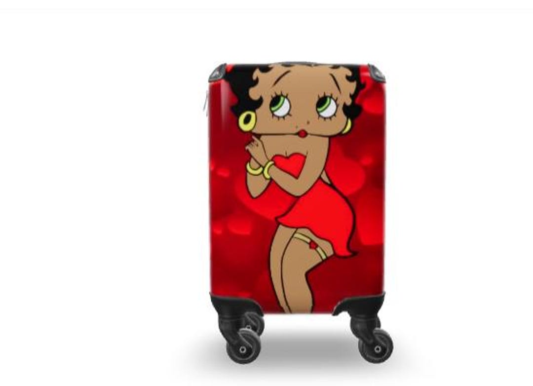 Afro-american Betty Boop Suitcase - 4-wheel Cabin Size Luggage