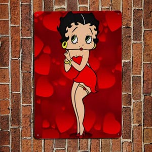 Betty Boop Metal Sign Gifts - Etsy