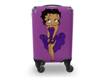 Schwarzer Betty Boop Koffer - Stilvolles, leichtes & robustes Gepäck für Jede Reise