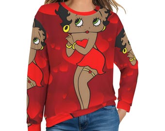 ENORMT BÄSTA PRIS Betty Boop Hoodie Filt Fleece Resepresenter Till Henne