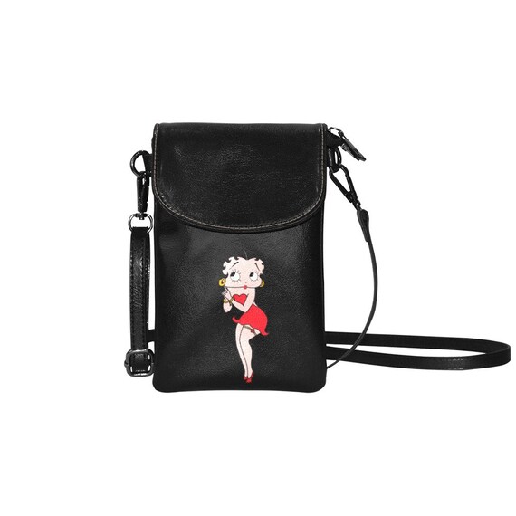 Betty Boop Black and Red Sling Bag Purse Backpack Betty Boop Backpack Bags & Handbags for Women for sale | eBay main image 3