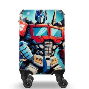 Optimus Prime-koffer | Spinnerbagage | Polycarbonaat + ABS-schaal | TSA-slot | Lichtbestendige afdruk
