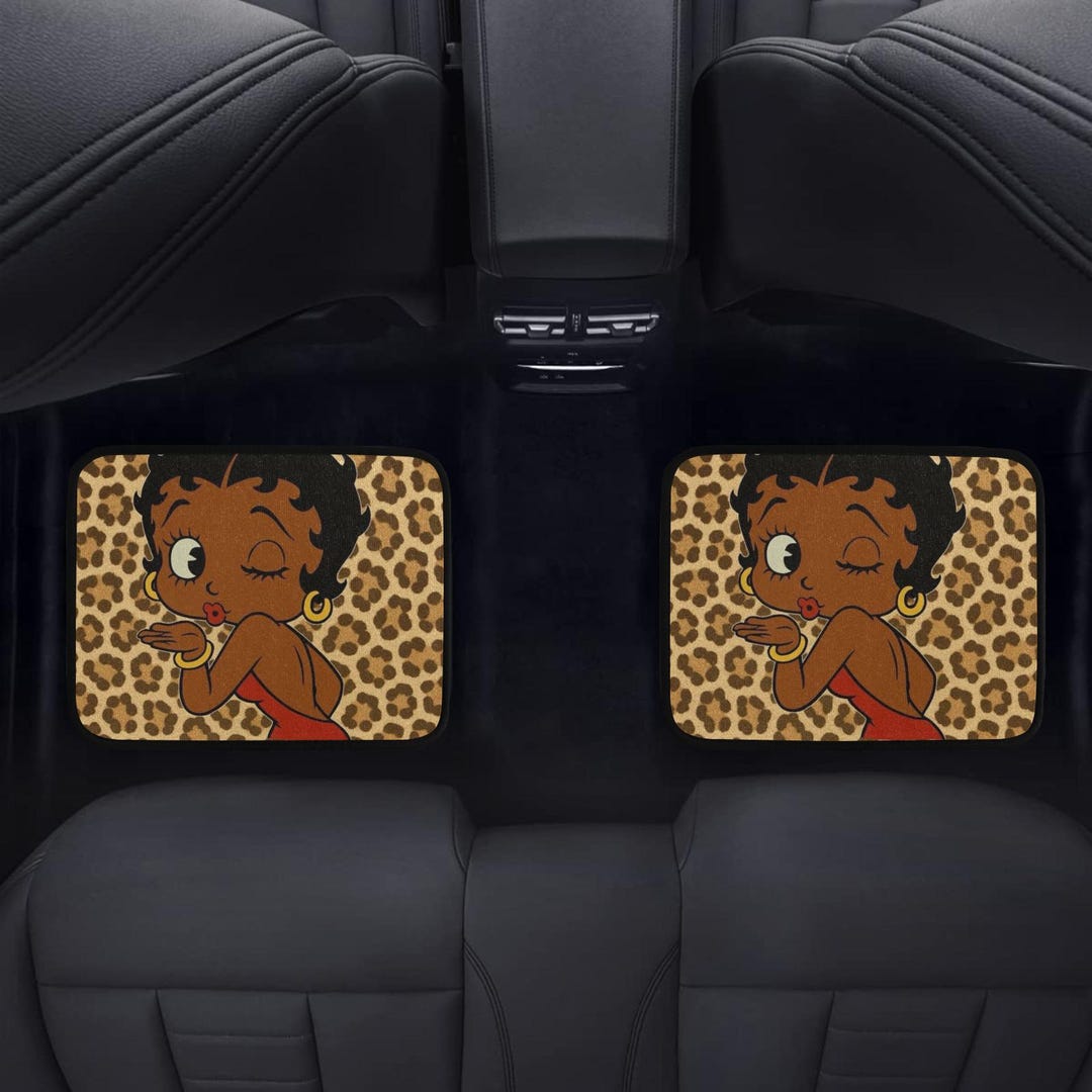 Betty Boop African American Back Rear Car Floor Mats (2pcs) - Polyester ...