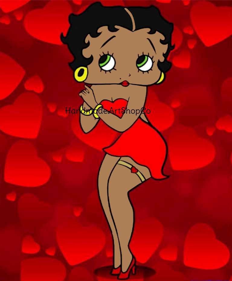 Betty Boop Afro American Tumbler Wrap Afro American Gifts - Etsy