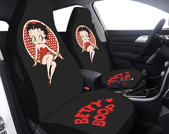 Betty Boop Car Seat Cover – Custom Front Seat Cover 32.68"x21.65" | Personalized Gift for Her, Mom, Birthday or Anniversary