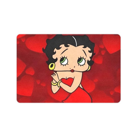 Retro Betty Boop Doormat | Non-slip Indoor Outdoor Mat 24x16in