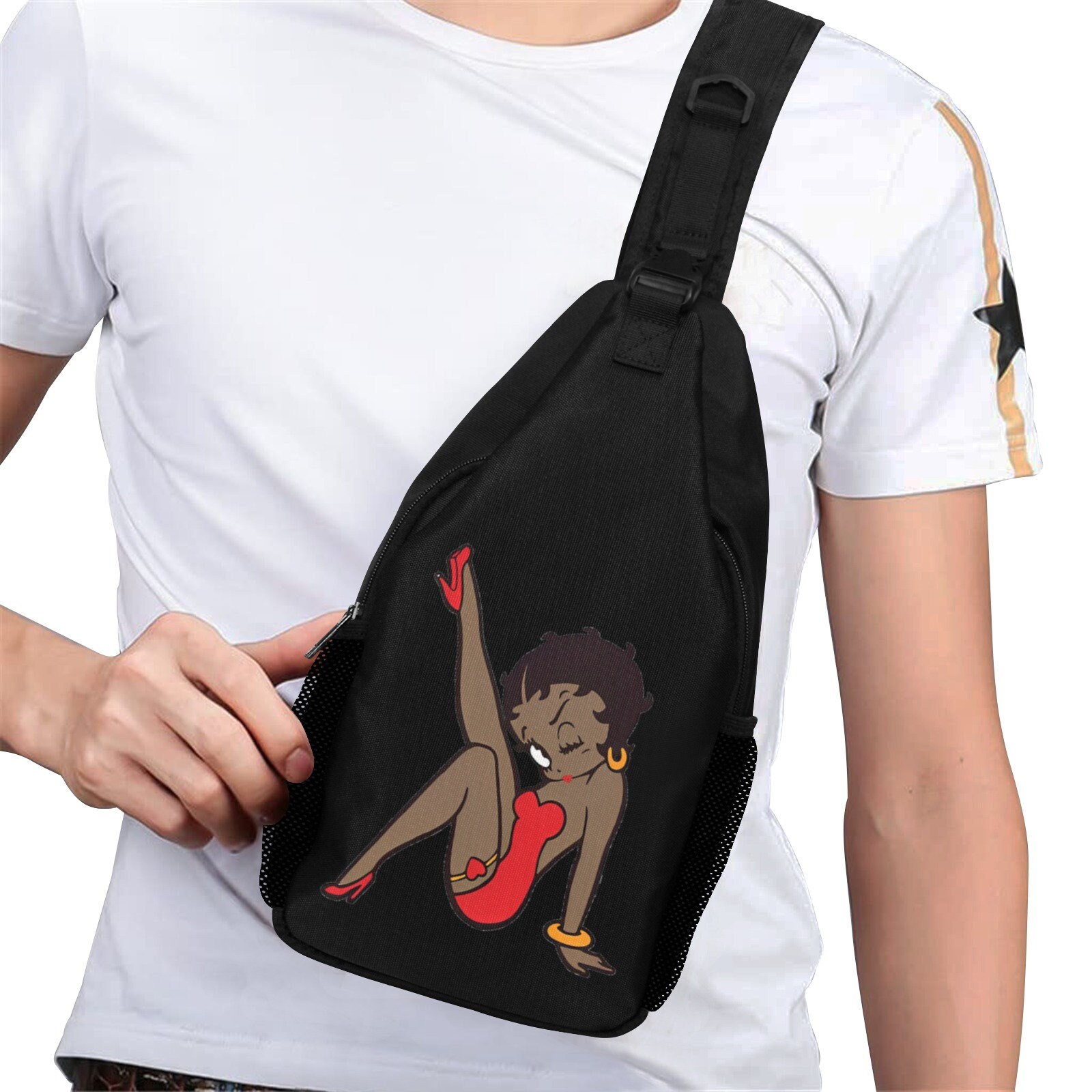 Betty Boop Black Cross Body Bag Unisex Birthday Gifts - Etsy