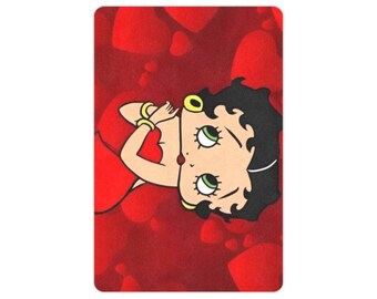 Retro Betty Boop Doormat | Non-slip Indoor Outdoor Mat 24x16in