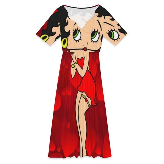 Betty Boop Dress Summer Travelling Gifts For Her