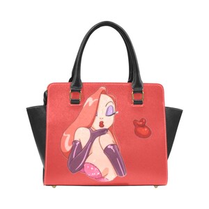 Jessica Rabbit Shoulder Bag Leather Tote Zippered Birthday Gifts for ...
