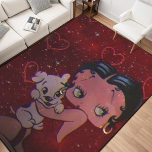Tappeto Betty Boop, grande decorazione per la casa, regalo per lei
