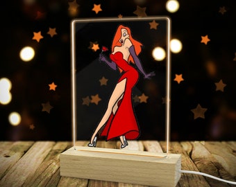 Jessica Kaninchen Acrylbilderrahmen Licht Bunt