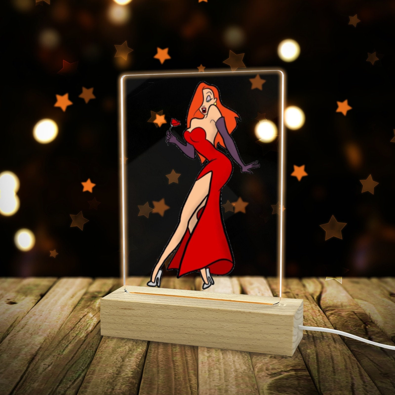 Jessica Rabbit Acrylic Photo Frame Light Colorful