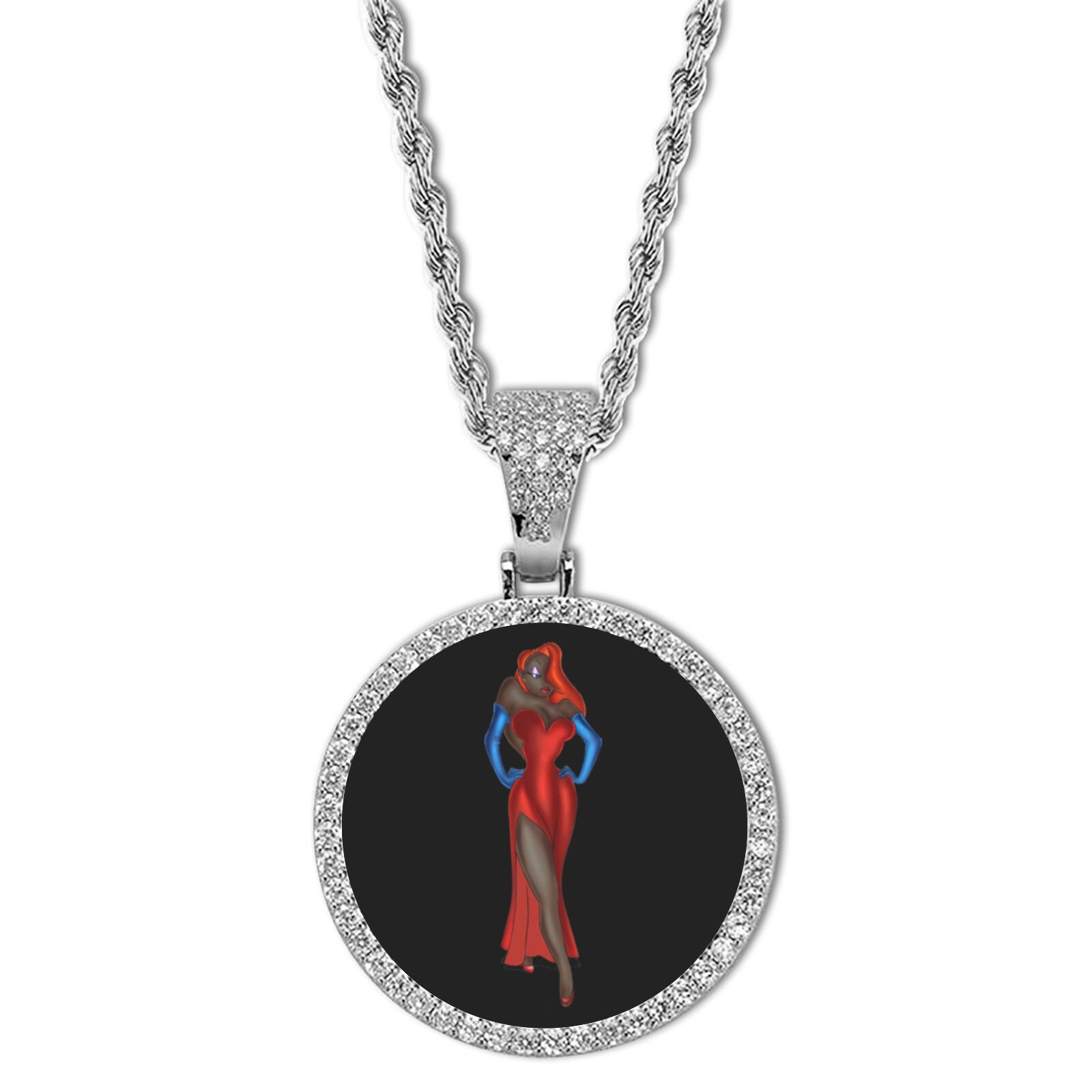 JESSICA RABBIT ペンダントチャーム 3D Jessica Rabbit Diamond Pendant – Jason's Jewelry Creations