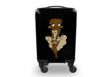 Schwarzer Betty Boop Koffer - Stilvolles, leichtes & robustes Gepäck für Jede Reise