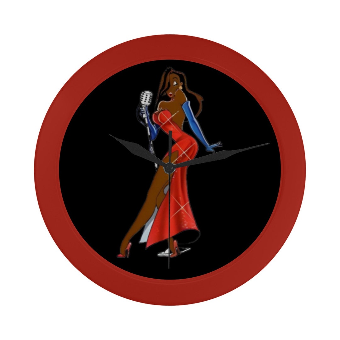 Jessica Rabbit Afro American Wall Clock Home Decoration Gifts for Her ...