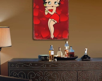 Betty Boop Metal Sign Gifts