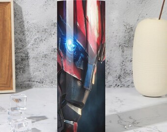 Optimus Prime 20oz Stainless Steel Tumbler with Lid – Transformers Cup for Travel, Car, Home, BPA-Free Gift