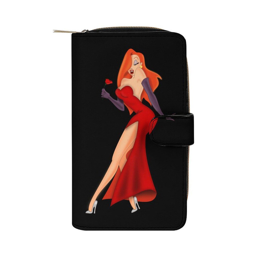 Jessica Rabbit With Handbag Jessica Rabbit Wallet Purse Black Travelling Birthday Gifts for Her ...