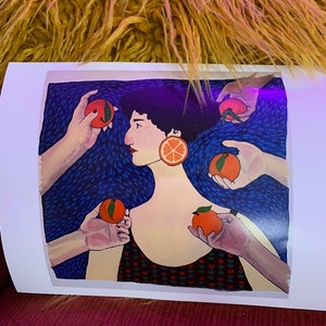 Acrylic On Canvas Portrait Clementine Art Print