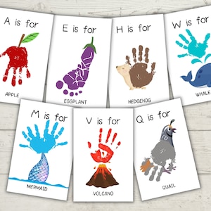 Manualidad Del Alfabeto, Reconocimiento Del Alfabeto, Actividad Preescolar, Arte De Huellas Manuales, Pintar Alfabeto, Jardín De Infantes, Sonidos De Letras, Práctica De Letras