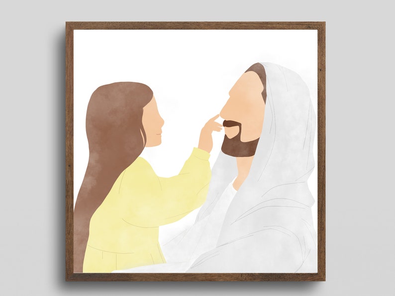 Jesus With a Child I Am a Child of God Jesus Christ Jesus - Etsy