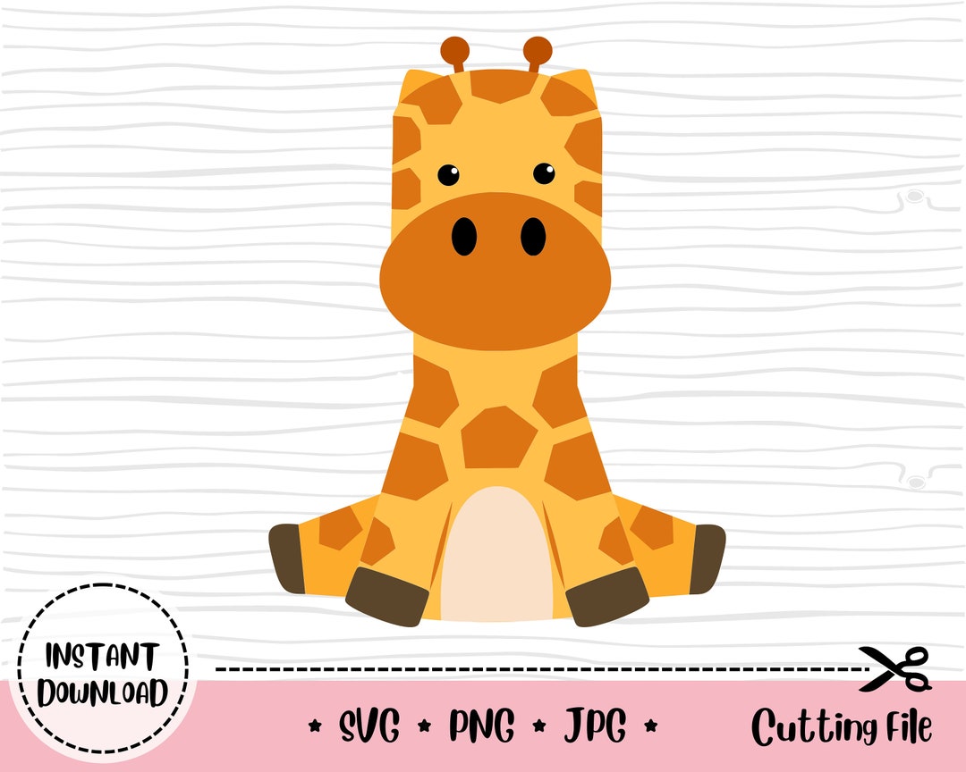 Cute Giraffe Svg, Cricut Silhouette, Safari Animal Svg, Sweet Giraffe ...
