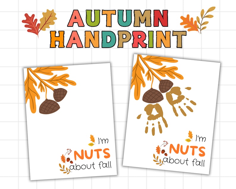I'm Nuts About Fall Handprint, Fall Handprint Craft, Thanksgiving ...