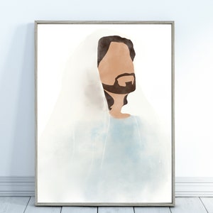 Jesus Portrait, Jesus The Christ Art, Jesus Wall Art, Jesus Digital Download, Jesus Printable, Jesus painting, Jesus LDS Picture