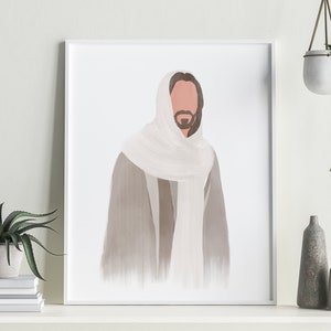 Jesus Christ Portrait, Jesus Christ LDS picture, Jesus Wall Art, LDS Art, Jesus Christ Gift, Christian Decor, Wall Art, Digital Download
