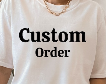 Design Personalization Custom Order