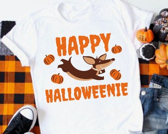 Halloween PNG SVG, Halloween SVG, Dachshund Hound, Happy Halloweenie, Halloween Tshirt Sublimation Design, Funny Dog Quotes Svg, Cricut Svg