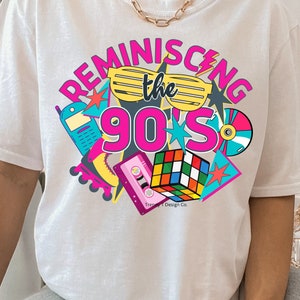 90&#39;s Retro PNG, 90&#39;s Vintage PNG, I Love The 90&#39;s, Colorful, Shirt Sublimation Png Print File, 90&#39;s Shirt, 90&#39;s Design, Reminiscing The 90&#39;s