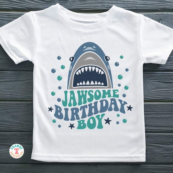 Jawsome Birthday Boy SVG PNG, Baby, Toddler Boys Birthday Shirt