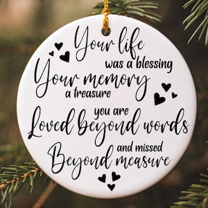 Erinnerung SVG PNG, Gedenkstätte SVG, Ornament SVG, Ihr Leben war ein Segen, In liebevoller Erinnerung, Cricut geschnitten Datei, Design herunterladen