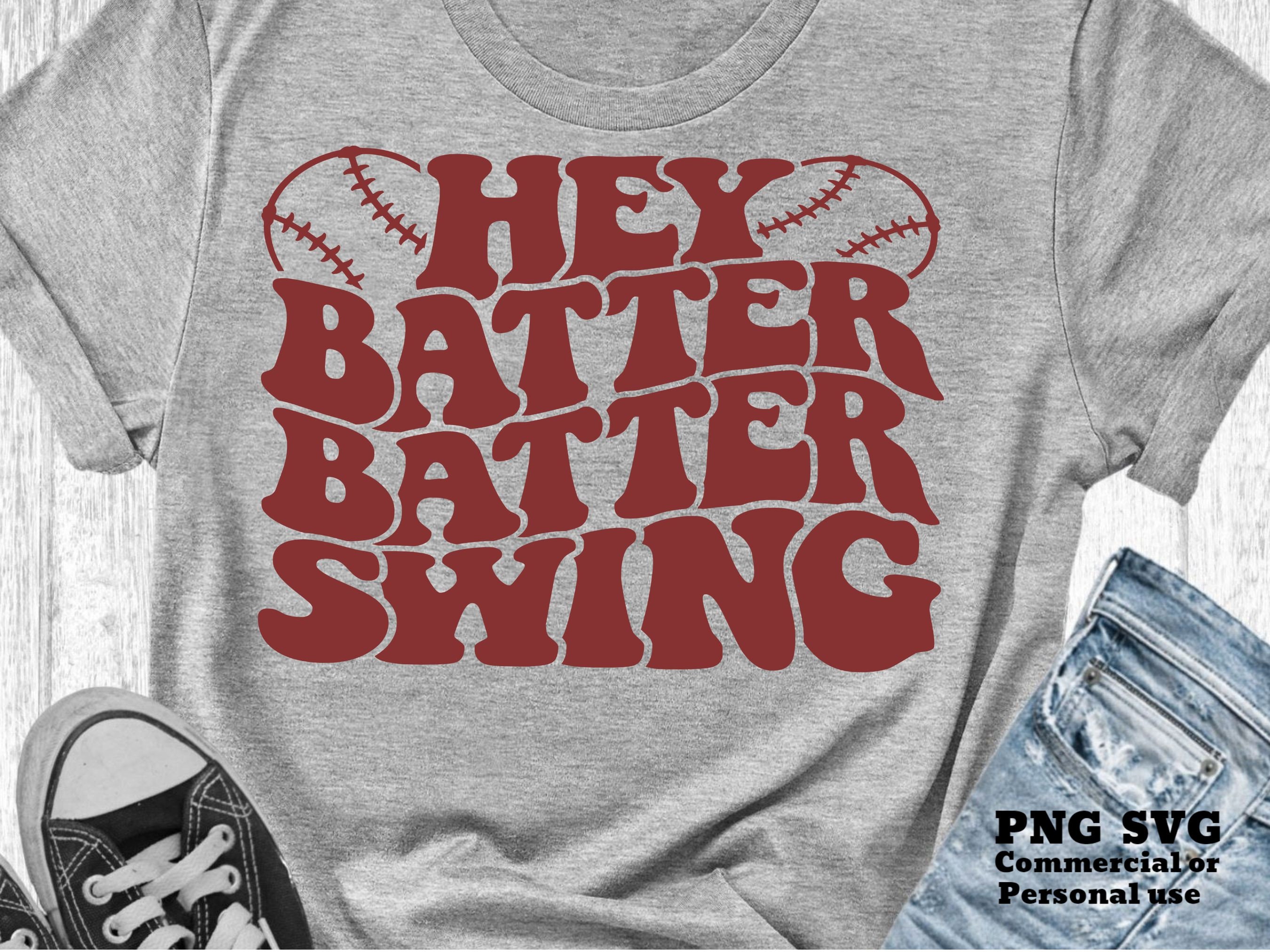 Hey Batter Batter Swing SVG PNG Baseball SVG Softball Svg - Etsy
