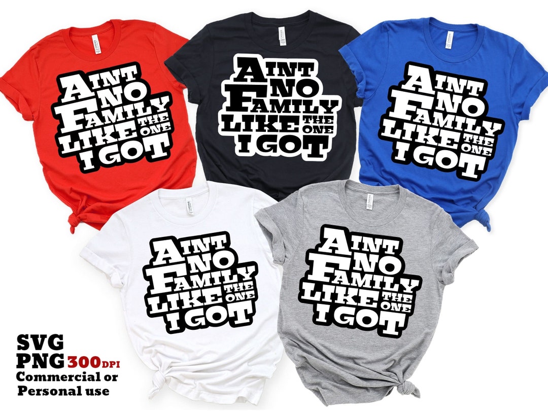 Family Shirts SVG PNG, Aint No Family Like the One I Got SVG, Family ...
