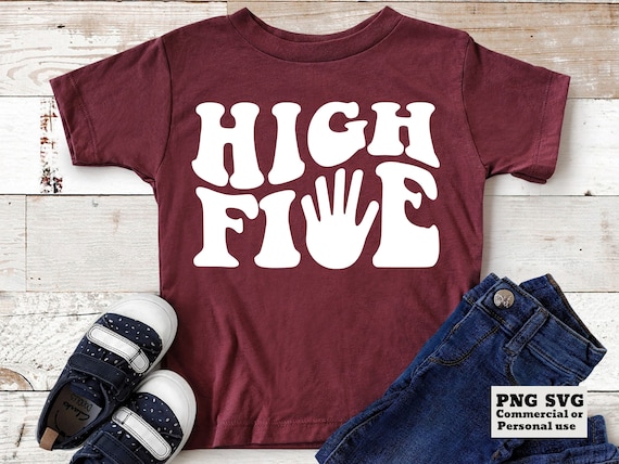 5th Birthday SVG PNG, Fifth Birthday Shirt SVG, Retro Wavy Text, Girls, Boys, Kids Cricut Svg, Png Shirt Sublimation Print File, Cricut Svg