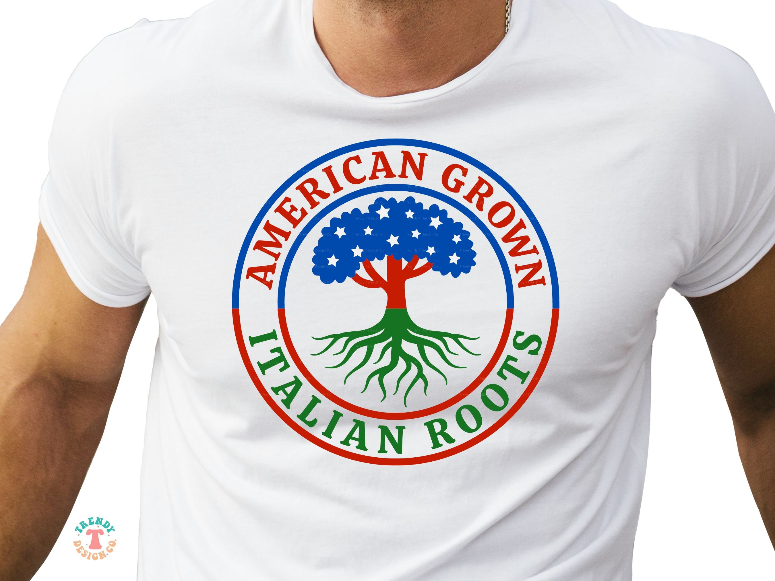 American Grown Italian Roots SVG PNG, Silhouette, Cricut SVG Cut File for Shirts, Italian American Svg, Sweatshirt, Shirt Sublimation Png