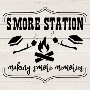 Making Smore Memories SVG PNG, Smore Station, Making Memories, um acampamento por vez, Camping Svg Design, Cricut Svg, arquivo de corte de silhueta