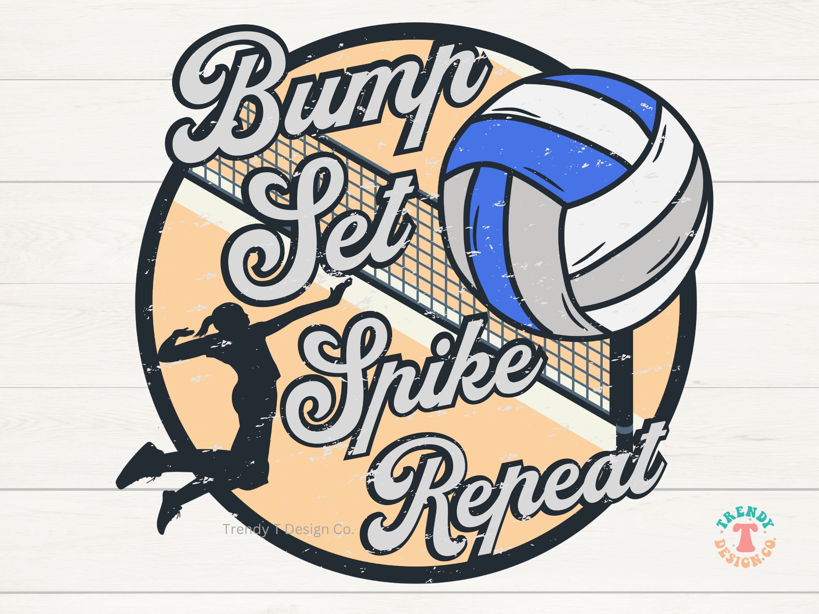 Volleyball Bump Set Spike Round Magnet - 2.25 Inch Fridge Magnet, CafePress