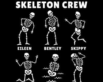 Funny Skeletons PNG SVG, Meet the Skeleton Crew SVG, Sublimation Print file Png, Funny Halloween Skeletons Design, Cricut, Silhouette, Mugs