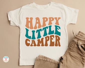 Happy Little Camper SVG PNG, jongens, meisjes, peuter, kinderen Camping SVG, Camping sublimatie PNG, Cricut snijden bestand Svg, Camping Shirts Svg
