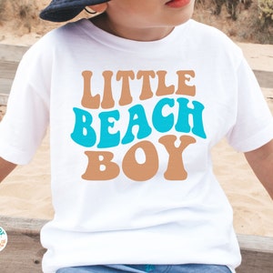 Little Beach Boy SVG PNG, retro, baby, peuter, jongens shirt SVG, golvend, kinderen zomer SVG, sublimatie png, SVG-bestand knippen voor de Cricut, silhouet
