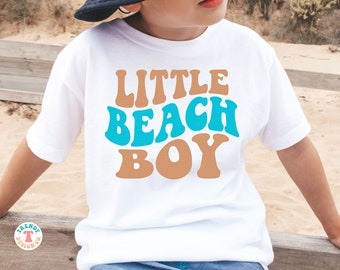 Little Beach Boy SVG PNG, Retro, Baby, Toddler, Boys Shirt SVG, Wavy, Kids Summer Svg, Sublimation Png, Svg Cut file for Cricut, Silhouette