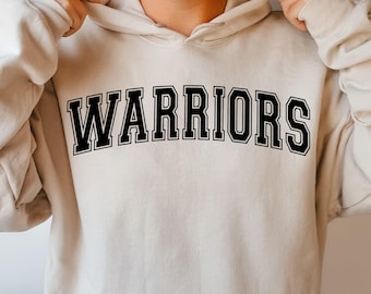 Warriors SVG PNG, Warriors Fan SVG, Warriors Mascot Svg, Varsity Letters Svg, Football, Baseball, School Sports Team Shirt Sublimation Png