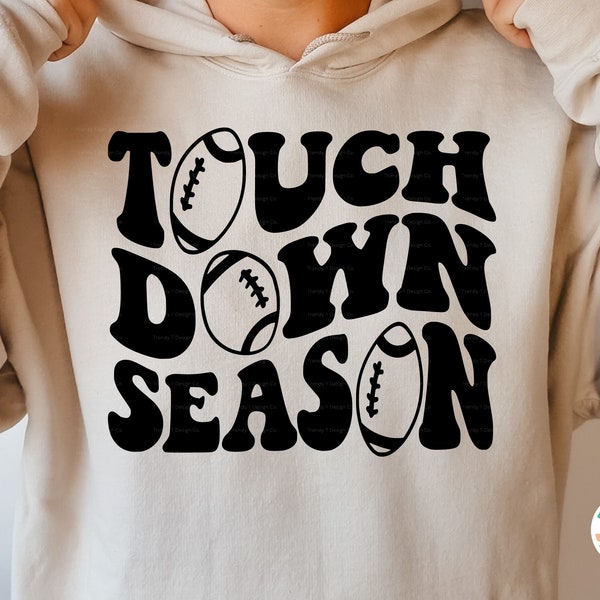 Touchdown Season SVG PNG, Game Day, Football Season SVG, Cricut Cut file Svg, Sweatshirt Png for Sublimation, College football Sports Svg