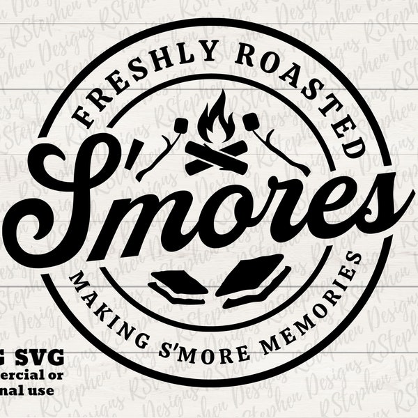 Making S'more Memories SVG PNG, S'more Station, Campsite, Campfire, Camping Svg Design, Cricut Svg, Silhouette Cut File, S'mores Sign Svg